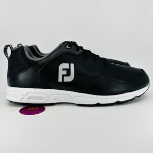 FootJoy FJ Men's Spikeless Golf Shoes Black 56830 Size 10.5 W (Wide) Width